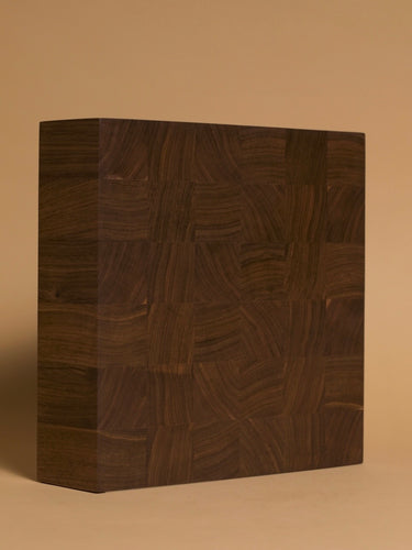 Large Square End Grain Chopping Board #6 / Walnut