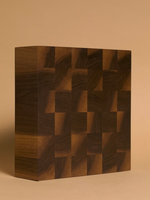 Large Square End Grain Chopping Board #7 / Walnut