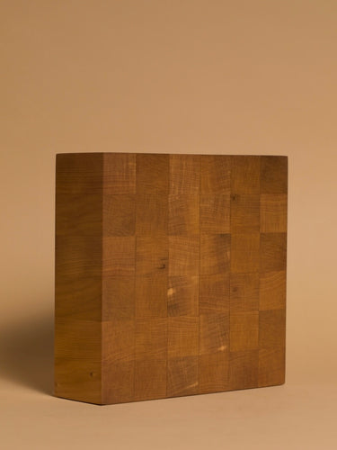 Medium Square End Grain Chopping Board #4 / Swamp Kauri