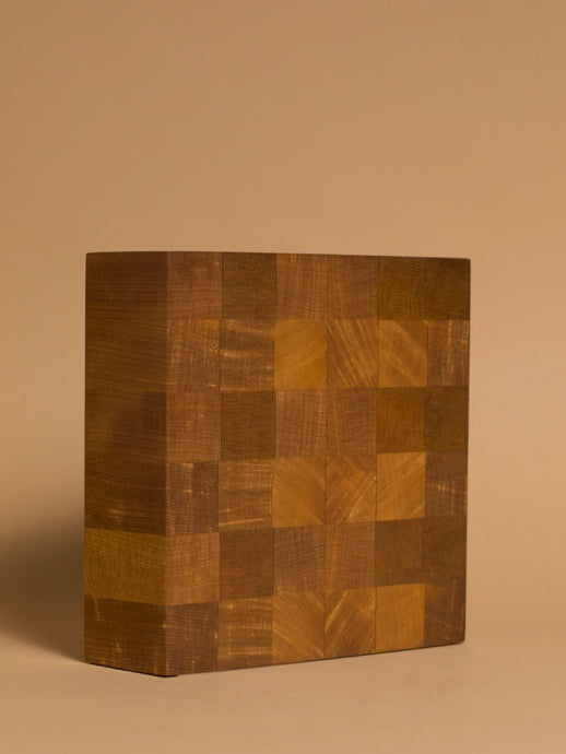 Medium Square End Grain Chopping Board #5 / Swamp Kauri