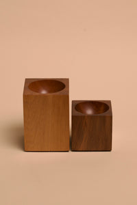 A pair of bowls handmade using native NZ Swamp Kauri