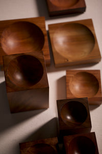 A selection of bowls handmade with native New Zealand timber