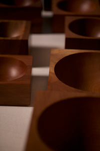 A group of bowls handmade using native nz timber