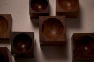 A selection of  bowls handmade in New Zealand using native timbers