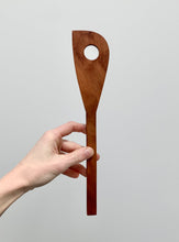 Load image into Gallery viewer, A spatula handmade using native New Zealand totara timber