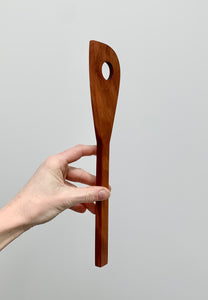 A spatula handmade using native New Zealand totara timber