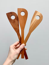 Load image into Gallery viewer, A group of spatulas handmade using native new Zealand timber