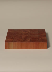 Handmade end grain chopping board New Zealand native totara