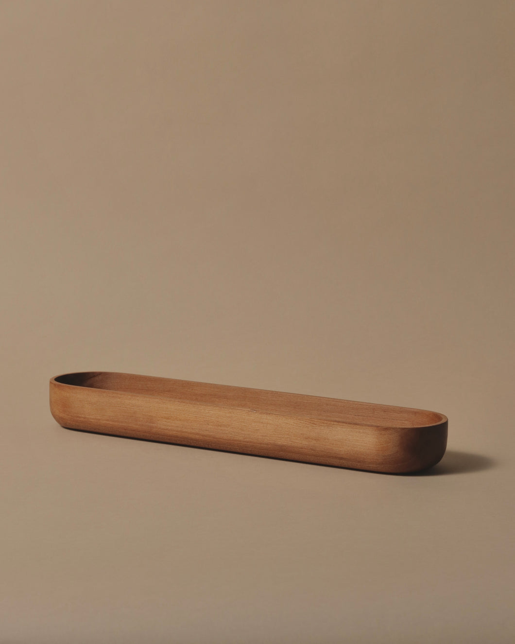 Long Tray with Rounded Base hand crafted in Swamp Kauri.