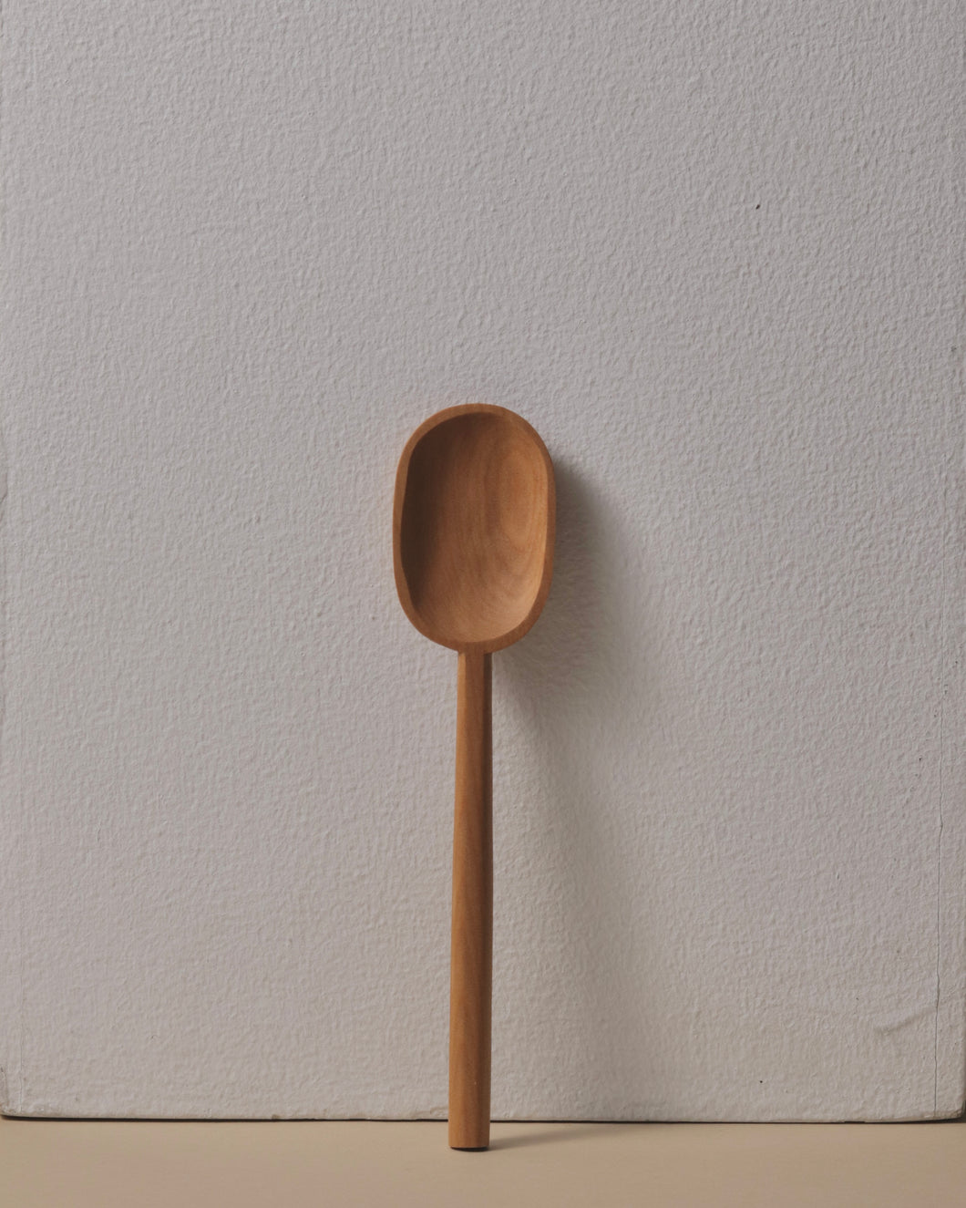 Handcrafted Long Tōtara Spoon Square Handle Round base