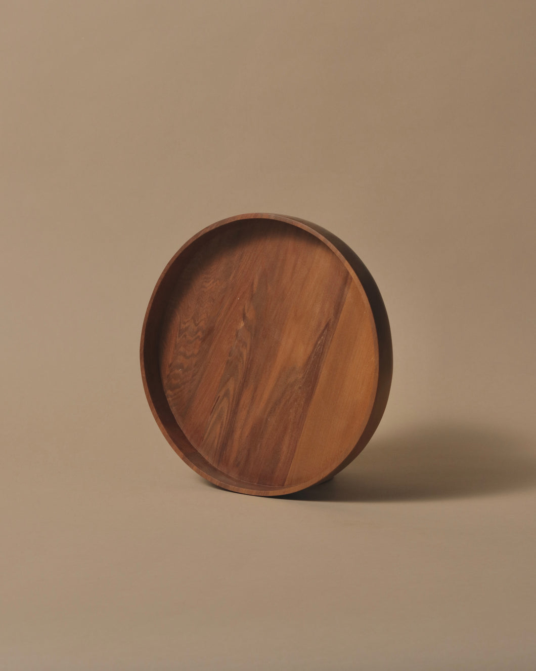 Handcrafted Round Tray with rounded base made from Swamp Kauri