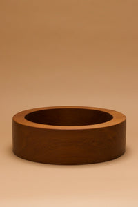 A handmade Swamp Kauri timber bowl