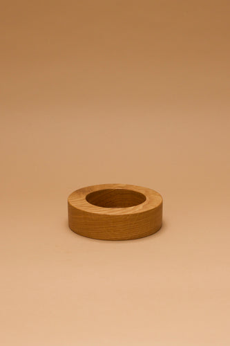 Round Wide Lip Bowl Oak #3