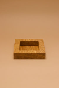 Square Wide Lip Bowl Oak #12