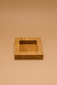 Square Wide Lip Bowl Oak #12