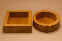 Load image into Gallery viewer, two handmade kauri wood bowls